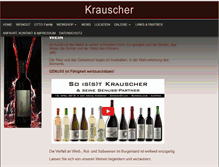 Tablet Screenshot of krauscher.at